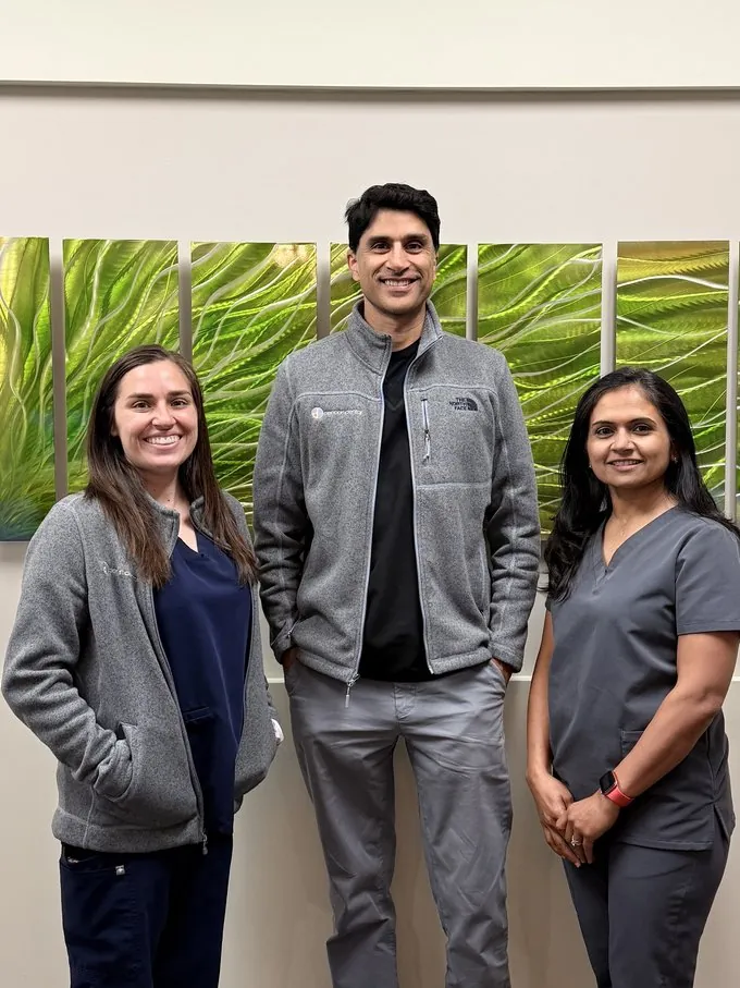 Dr. Samir Nanjapa with the Deccan Dental team